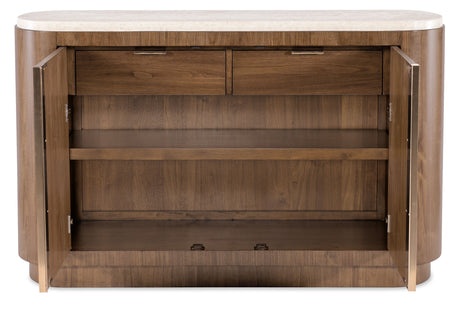 Eleana Server Medium Wood / Beige - Dark Brown / Beige by Hooker Furniture - View 8