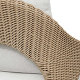 Kavali Outdoor Wicker Lounge Chair Woodtone - Light Brown by Uttermost - View 12