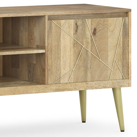 Jager - TV Media Stand - Natural - sold by Home Elegance USA