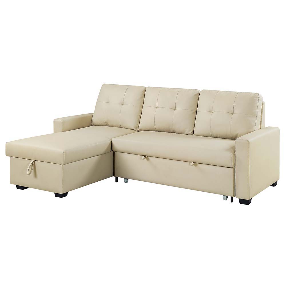 Dafina - Sectional Sofa - Beige Fabric - LV01054 - Home Elegance USA - 5