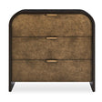 Byrams 3 Drawer Oak Chest Brown / Gold / Woodtone - Dark Brown by Uttermost - View 1