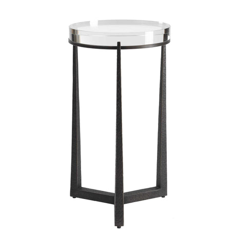 Midas Round Accent Table Dark Bronze - Black by Uttermost - View 5