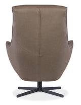 Hughes Swivel Chair - Dark Brown by Hooker Furniture - View 2