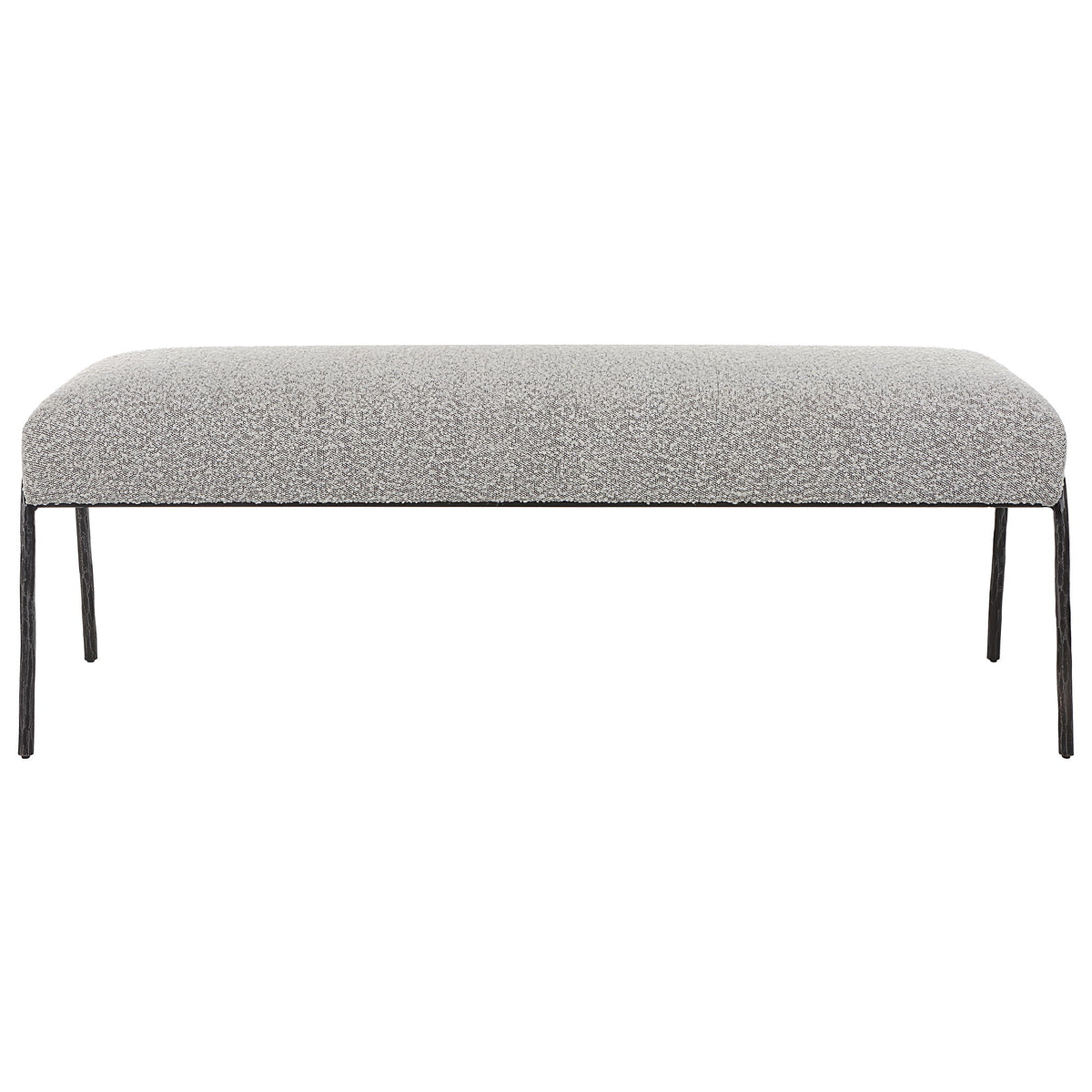 Jacobsen Modern Bench - Light Gray by Uttermost - View 1
