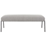 Jacobsen Modern Bench - Light Gray by Uttermost - View 1