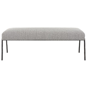 Jacobsen Modern Bench - Light Gray by Uttermost - View 1