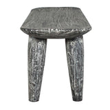 Fade To Black Wood Bench - Black / White by Uttermost - View 6