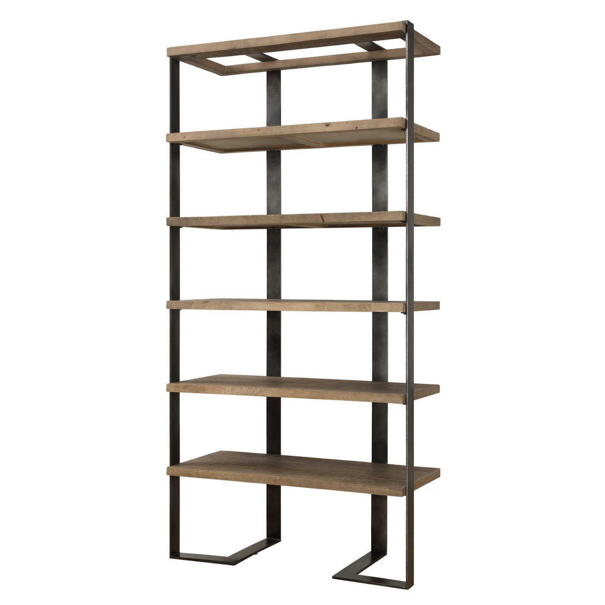 Felix Reclaimed Oak Etagere - Light Brown by Uttermost - View 4