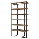 Felix Reclaimed Oak Etagere - Light Brown by Uttermost - View 4