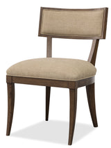 Cashiers Klismos Fabric Chair (Set of 2) Chestnut / Willarae Cashew - Dark Brown / Beige by Hooker Furniture - View 2