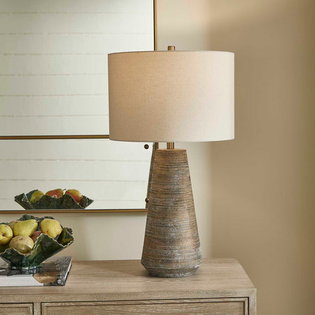 Mosier Table Lamp Rustic Beige - Beige / Light Brown by Uttermost - View 2