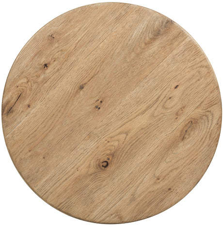Driftwood Round End Table Buckboard - Light Brown by Hooker Furniture - View 5