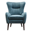 Dax Mid-Century Accent Chair - Blue / Light Brown by Uttermost - View 1