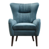 Dax Mid-Century Accent Chair - Blue / Light Brown by Uttermost - View 1