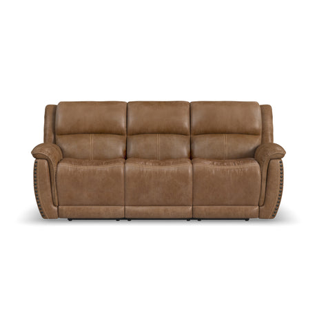 Beau Power Reclining Sofa With Power Headrests - Silt | Flexsteel