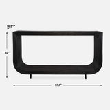 Compton Console Table - Black by Uttermost - View 8