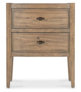 Vineyard Row Two Drawer Nightstand - Light Brown by Hooker Furniture - View 5