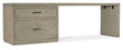 Linville Falls 96" Desk With Lateral File Cabinet - Gray by Hooker Furniture - View 1