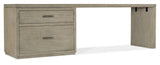 Linville Falls 96" Desk With Lateral File Cabinet - Gray by Hooker Furniture - View 1