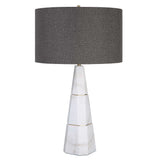 Citadel Marble Table Lamp - Dark Gray / White by Uttermost - View 4