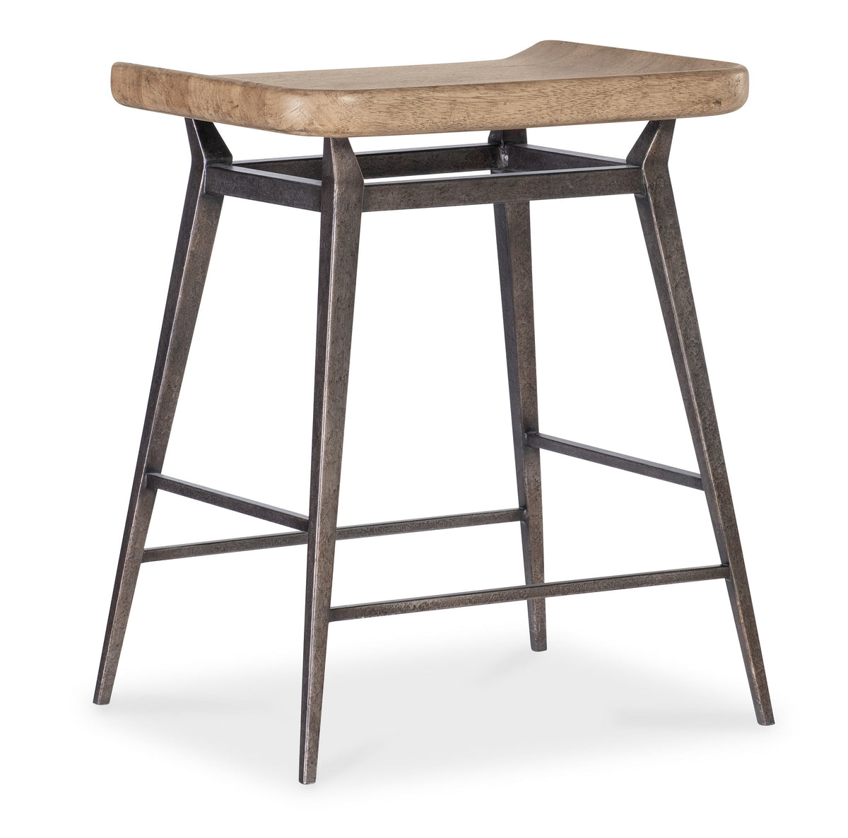 Vineyard Row Counter Chair - Light Brown / Black by Hooker Furniture - View 5