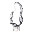 Luminous Twist Glass Sculpture - Black / White by Uttermost - View 1