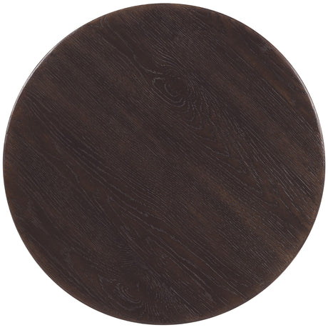 Driftwood Round End Table Burnt Timber - Black by Hooker Furniture - View 6