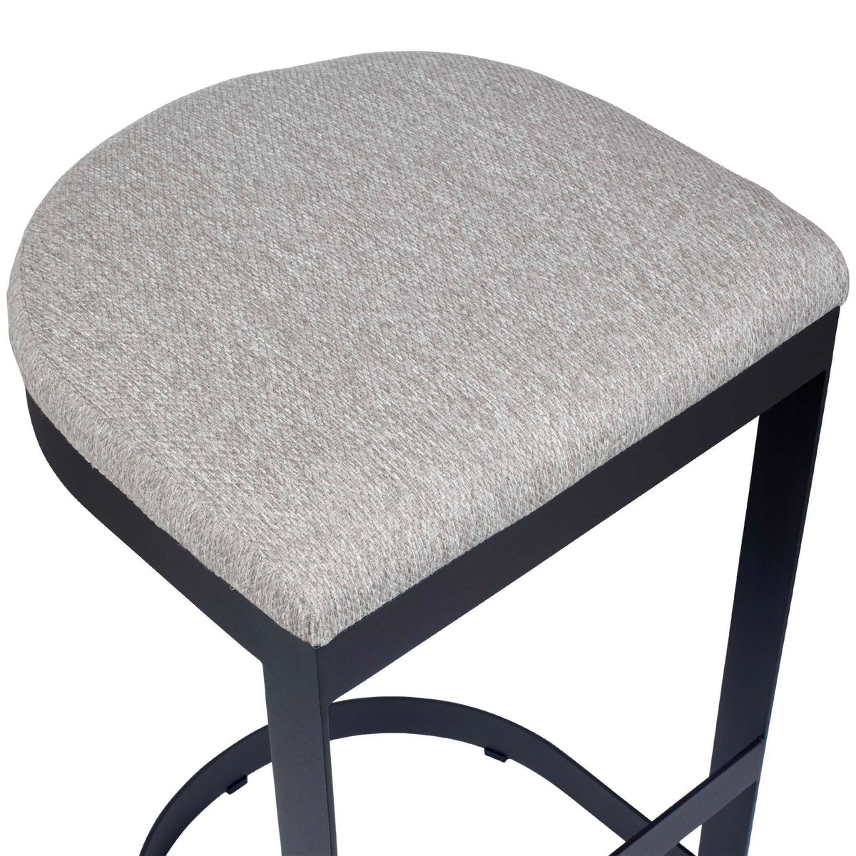 Maude Outdoor Counter Stool - White / Black by Uttermost - View 8