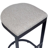 Maude Outdoor Counter Stool - White / Black by Uttermost - View 8