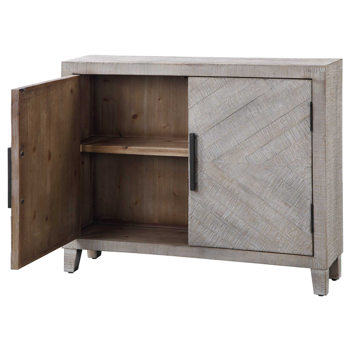 Adalind Washed Accent Cabinet White Washed - Gray by Uttermost - View 6