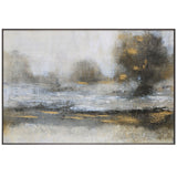 Gilt Misty Landscape Framed Print - Silver / Light Brown by Uttermost - View 1