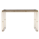 Cardew Modern Console Table Silver & Gold - Silver / Gold by Uttermost - View 1