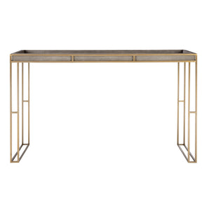 Cardew Modern Console Table Silver & Gold - Silver / Gold by Uttermost - View 1