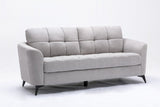 Callie Light Gray Velvet Fabric Sofa | Home Elegance USA