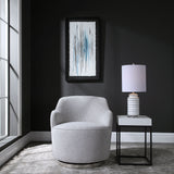 Hobart Casual Swivel Chair - Light Gray by Uttermost - View 2