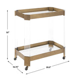 Giselle Bar Cart - Bronze by Uttermost - View 7