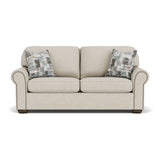 Preston Fabric Stationary Full Sleeper With Nailhead Trim | Flexsteel