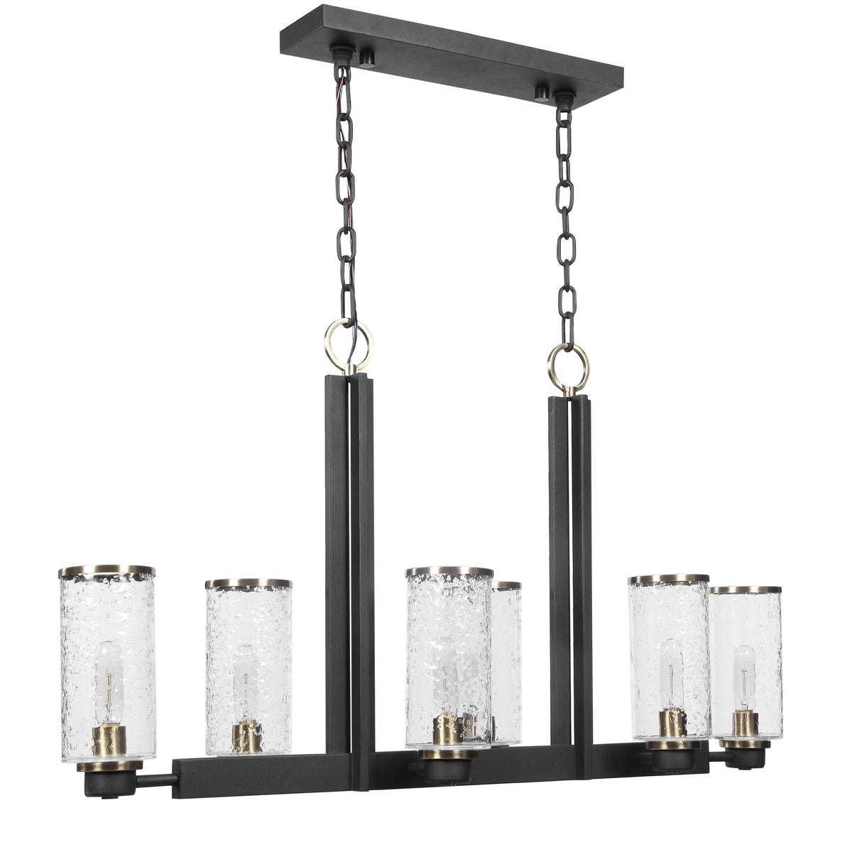 Jarsdel 6 Light Industrial Island Light - Black by Uttermost - View 5