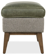 Camille Ottoman - Dark Green / Gray by Hooker Furniture - View 3