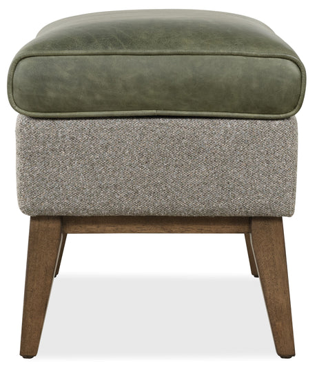 Camille Ottoman - Dark Green / Gray by Hooker Furniture - View 3