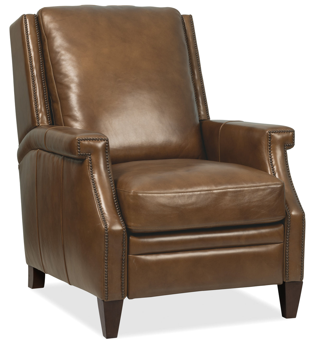 Collier Press Back Recliner - Dark Brown by Hooker Furniture - View 2