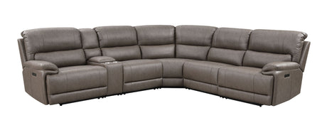 Kantu Brown Synthetic Leather Motion Sectional Sofa - sold by Home Elegance USA