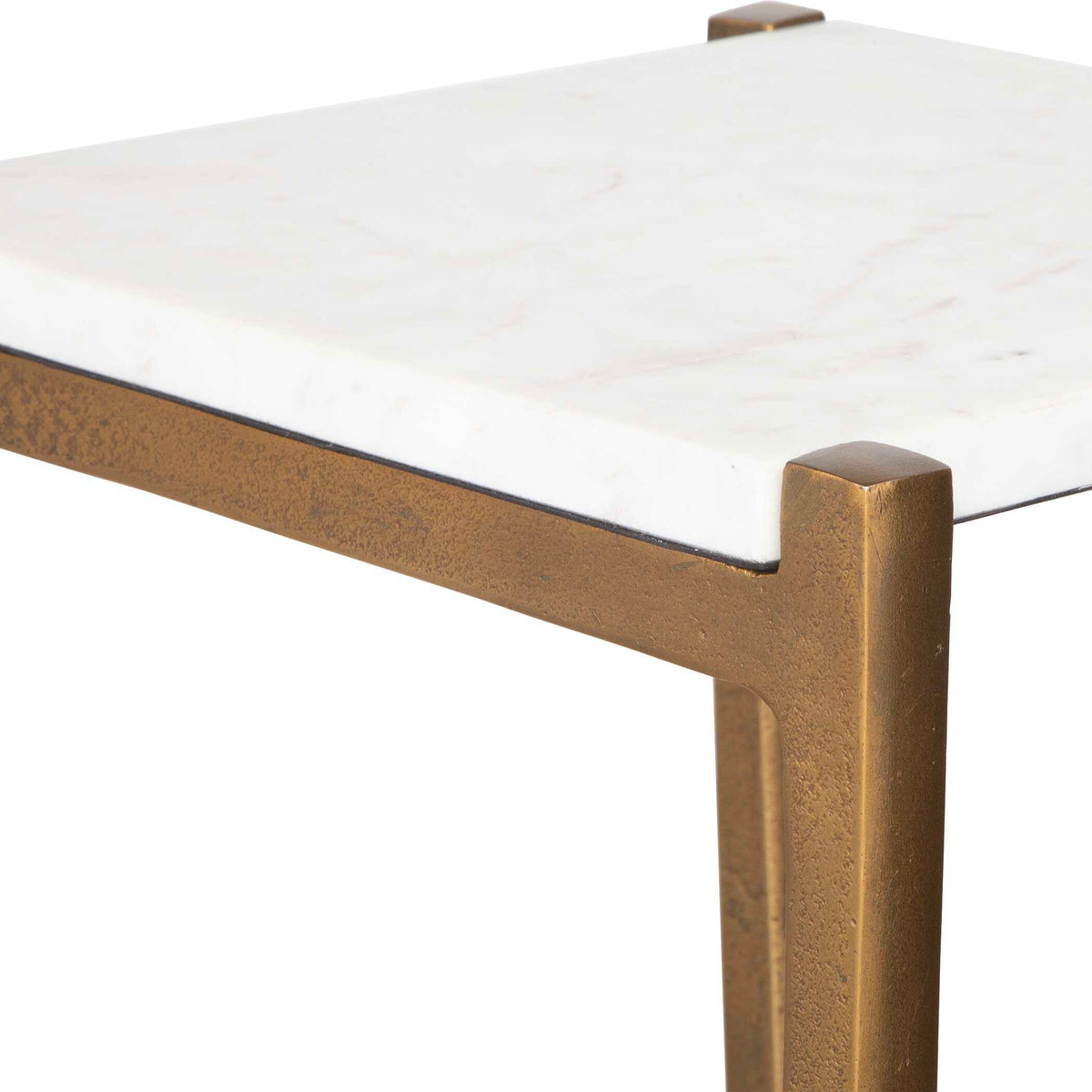Affinity White Marble Accent Table by Uttermost - View 6
