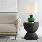 Bongo Black Rattan Side Table by Uttermost - View 2