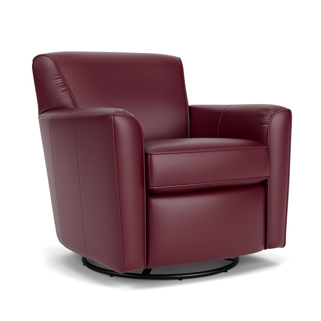 Kingman Leather Swivel Glider | Flexsteel