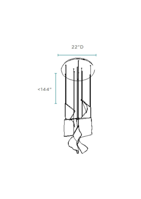 Acrylic Lace 5 Light Chandelier // Chrome  | Finesse -  Home Elegance USA