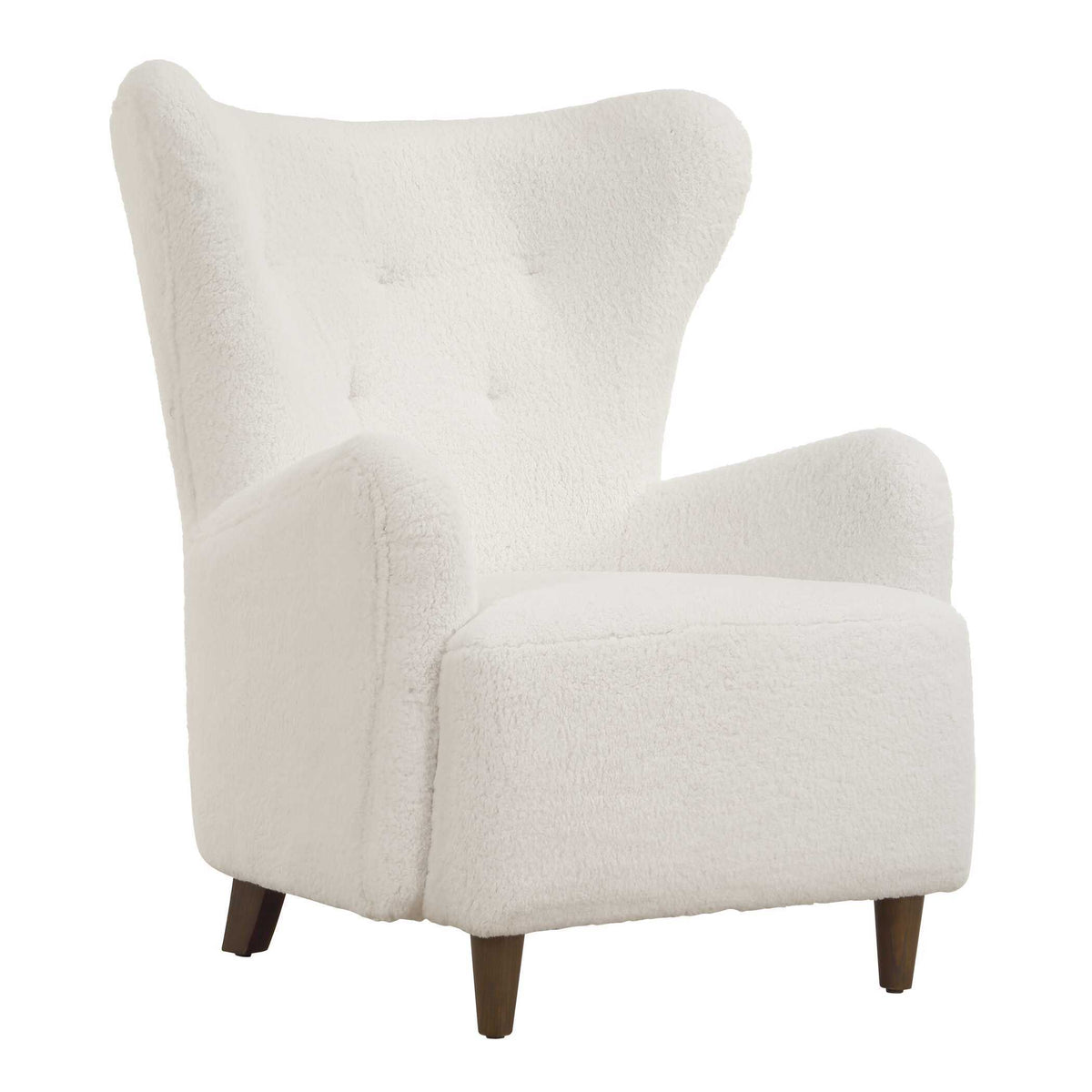 Ingel Wingback Armchair - White by Uttermost - View 4