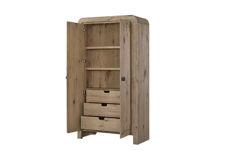 Armoire in English Knotty Oak - Home Elegance USA