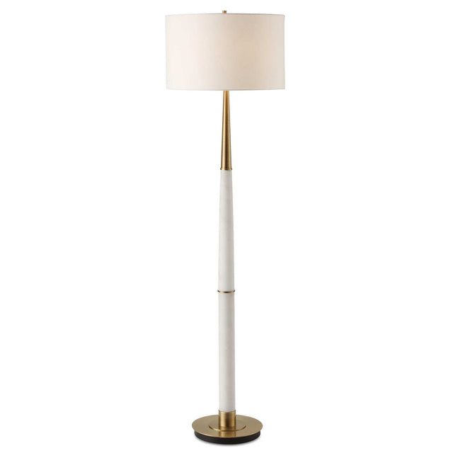 Faro White Marble Floor Lamp by Uttermost - View 1