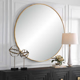 Junius Large Round Mirror - Gold / Silver by Uttermost - View 3